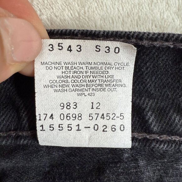 Vintage Levi's Size 10 Regular 550 Relaxed Fit 100% Cotton Authentic Red Tab - Picture 9 of 11